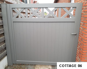 06 cottage draai poort aluminium geel