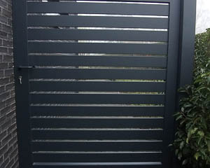 glenfidich draai poort aluminium zwart